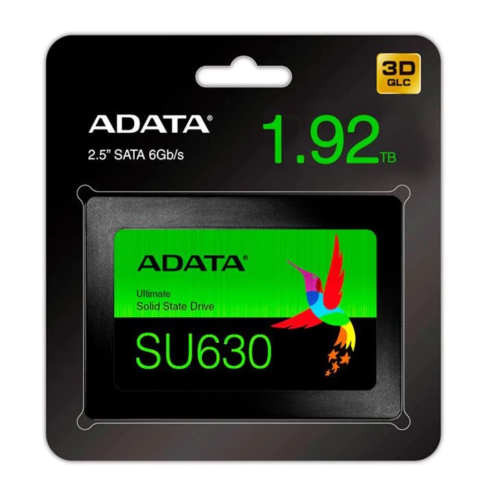 SSD Unidad de Estado Sólido ADATA Ultimate SU630 de 1.92TB, 2.5" SATA III (6Gb/s). SKU: ASU630SS-1T92Q-R