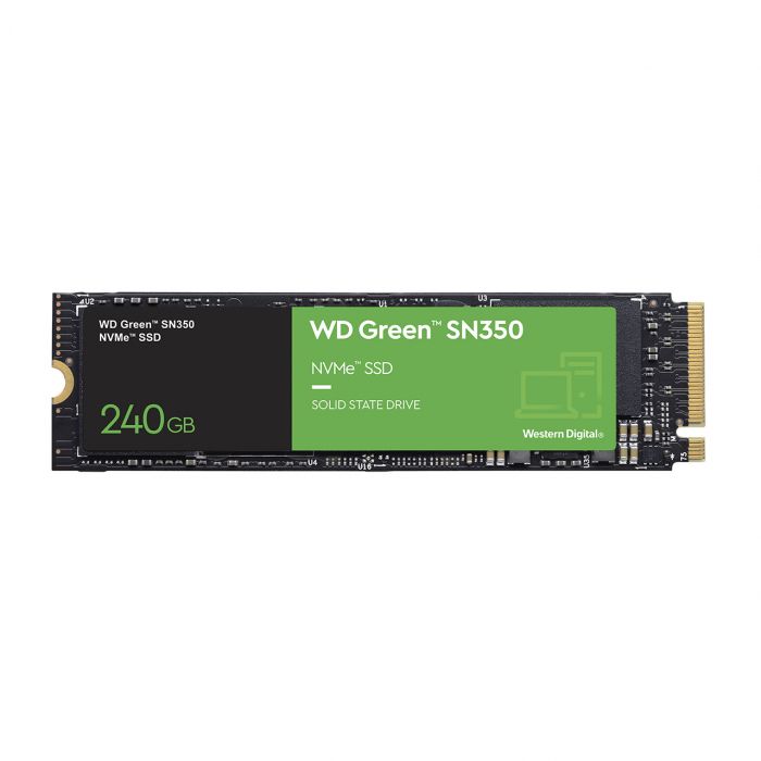 SSD Unidad de Estado Sólido Western Digital Green SN350 de 240GB, M.2 PCIe Gen3 x4, NVMe 1.3 SKU: WDS240G2G0C