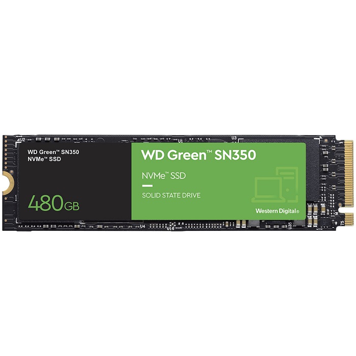 SSD Unidad de Estado Sólido Western Digital Green SN350 de 480GB, M.2 PCIe Gen3 x4, NVMe 1.3 SKU: WDS480G2G0C