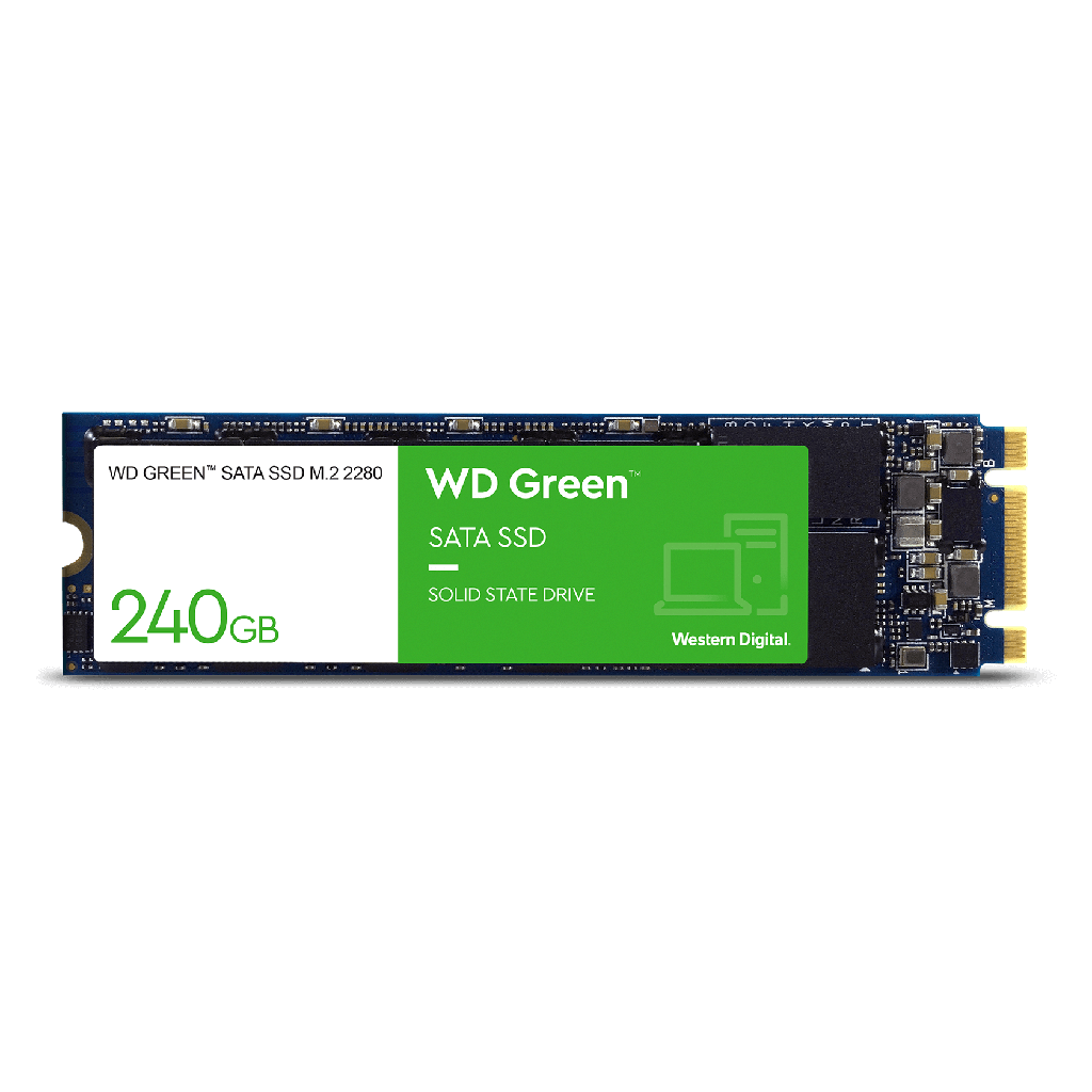 SSD Unidad de estado sólido Western Digital Green de 240GB, M.2, SATA (6Gb/s). SKU: WDS240G2G0B