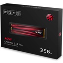 SSD Unidad de estado sólido XPG GAMMIX S11 Pro, 256GB, PCI Express 3.0, M.2 NVMe 1.3 PCIe Gen3x4 SKU: AGAMMIXS11P-256GT-C