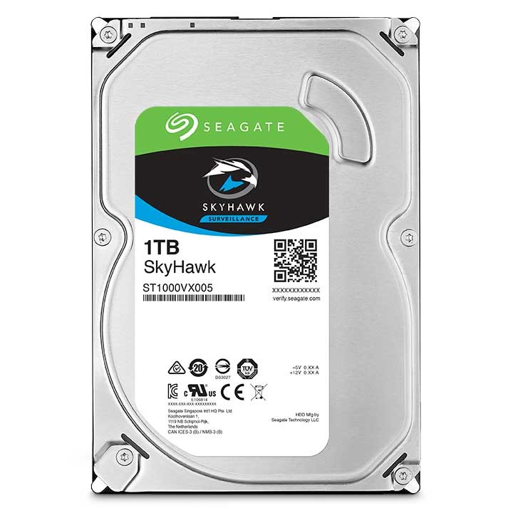 Disco Duro para Videovigilancia Seagate SkyHawk 3.5'', 1TB, SATA III, 6Gbit/s, 64MB Cache SKU: ST1000VX005