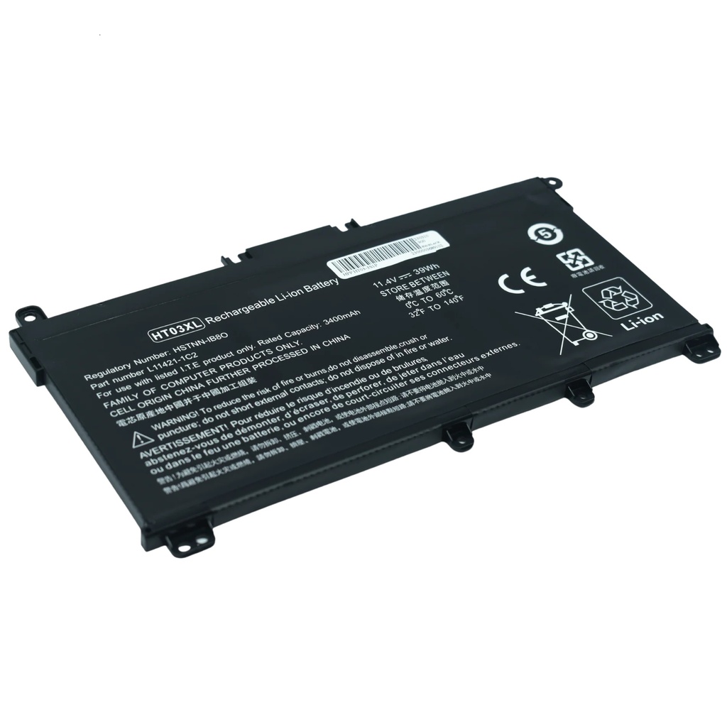 EKHHT03XL Bateria 11.55V 41.9Wh/3630mAh para HP Pavilion 14-CE 14-CF 14-cm 14-CK 14-DF 14-MA 15-DA 15-CS 15-DB 14Q-CS 15-CW 17-by 17-CA HP 240 245 250 255 G7 340 348 G5 HT03XL SKU: EKHHT03XL