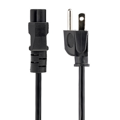 StarTech Cable de Poder para Laptop NEMA 5-15P - C5 Coupler, 1.8 Metros, Negro SKU: PXT101NB3S TREBOL TRIPLE