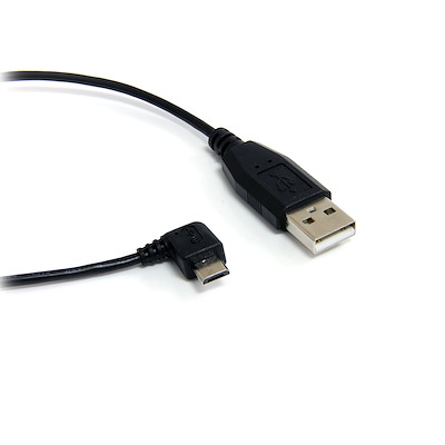 Startech Cable USB A Macho - Micro USB B Macho Acodado a la Derecha, 1.8 Metros, Negro SKU: UUSBHAUB6RA