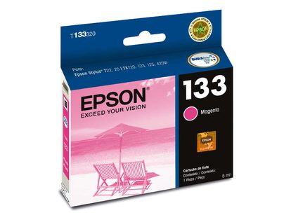 T133320-AL Magenta Original Cartuho de Tinta Epson Stylus T22, T25, TX320F, TX120, TX123, TX125, TX130, TX133, TX135, TX235w, TX420w, TX420w 5ml SKU: T133320-AL