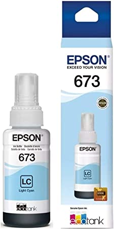 T673520-AL Cian Light Original Bote de Tinta Epson L850, L810, L805, L1800, L800 70ml SKU: T673520-AL