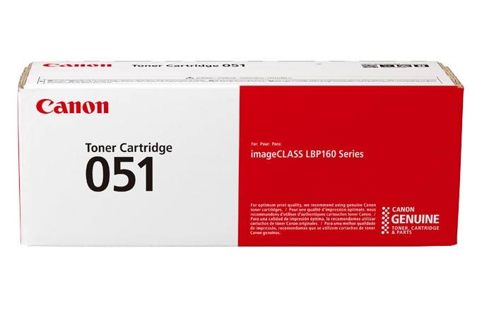 Canon 051 Negro Original Toner Can-051 Canon LBP162dw, MF264dw, MF267dw, MF269dw 1,700 Pag. SKU: 2168C001AA