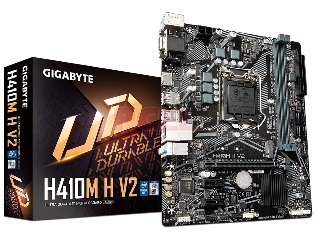 Tarjeta Madre Gigabyte Micro ATX H410M H V2 (rev. 1.0), S-1200, Intel H470, HDMI, 64GB DDR4 para Intel ― No es Compatible Procesadores Intel 11va. Generación SKU: H410M H V2