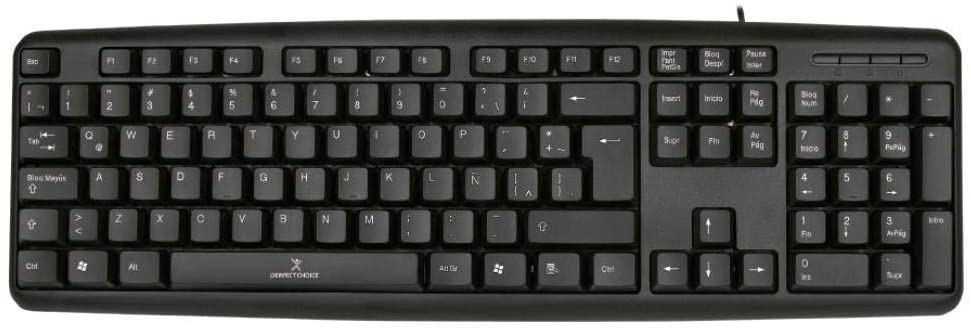 Teclado Perfect Choice PC-201038, Alámbrico, USB (Español) KB-704 SKU: PC-201038