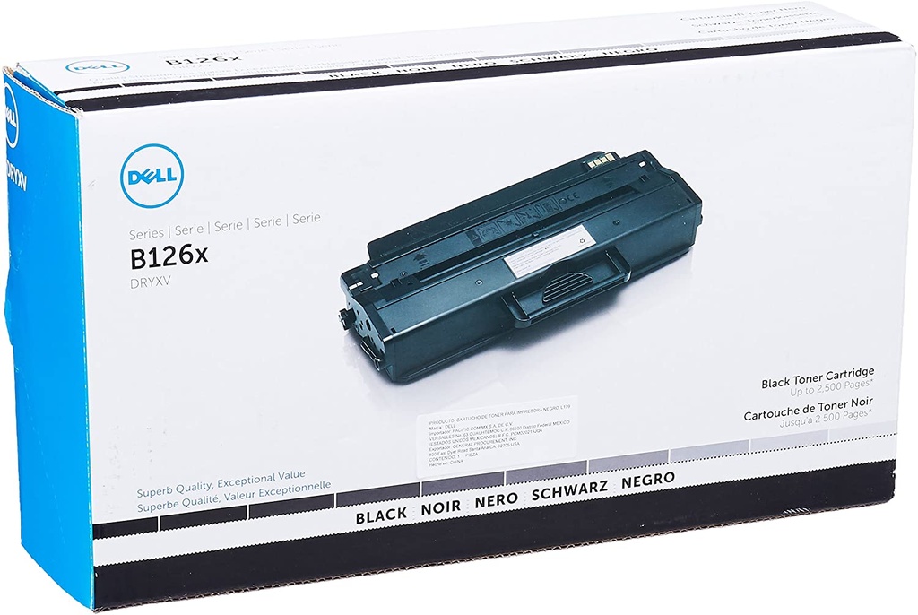 331-7328 Original Toner Dell B1260dn, B1265dnf  2,500 Páginas SKU: 331-7328