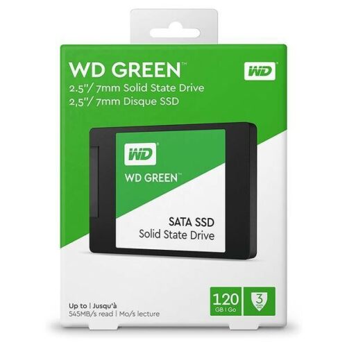 UNIDAD DE ESTADO SÓLIDO SSD Western Digital WD Green, 120GB, SATA III, 2.5'', 7mm WDS120G2G0A