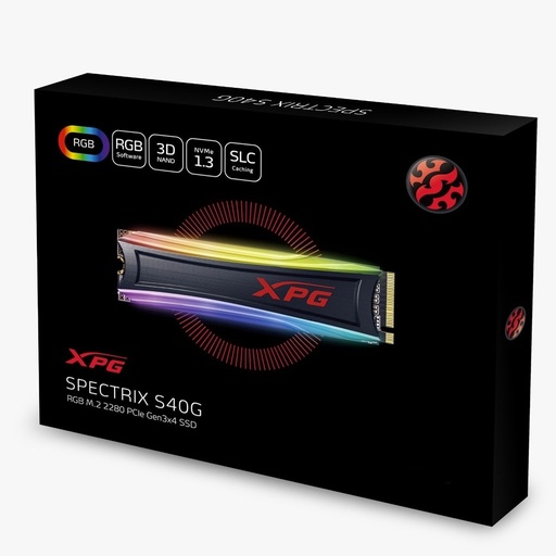 [AS40G-2TT-C] Unidad de Estado Sólido SSD XPG Spectrix S40G, 2TB, PCI Express 3.0, M.2 NVMe 1.3 SKU: AS40G-2TT-C