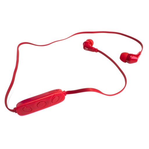 [EPB-103-RD] Vorago Audífonos Intrauriculares con Micrófono 103, Inalámbrico, Bluetooth, Rojo SKU: EPB-103-RD