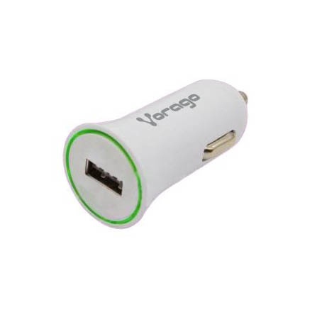 Vorago Cargador de Auto AU-101, 5V, 1x USB 2.0, Blanco SKU: AU-101/B   AU-101-WH