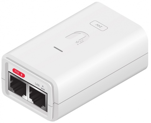 Ubiquiti Networks Adaptador e Inyector de PoE POE-24-7W-G-WH, 1000Mbit/s, 2 Puertos SKU: POE-24-7W-G-WH