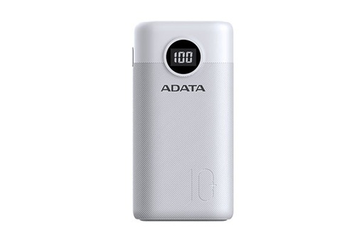 Cargador Portátil Adata P10000QCD, 10.000mAh, Blanco SKU: AP10000QCD-DGT-CWH