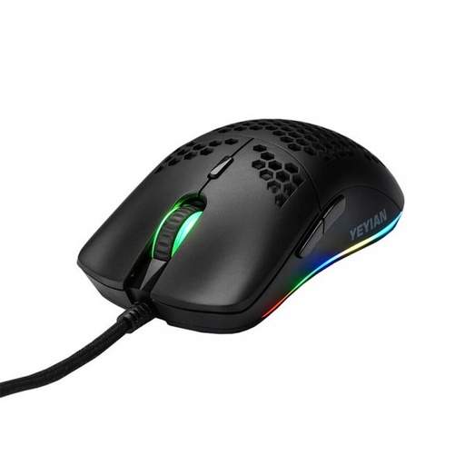 [YMG-24310] Mouse Gamer Ergonómico Yeyian Óptico Links, Alámbrico, USB, 7200DPI, Negro SKU: YMG-24310