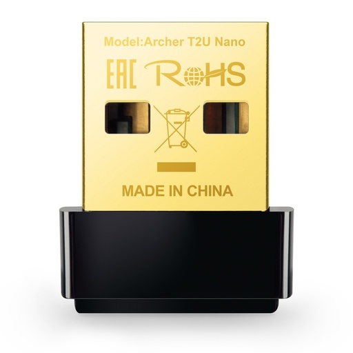 [ARCHER T2U NANO] TP-Link Adaptador de Red USB Archer T2U Nano, Inalámbrico, WLAN, 633 Mbit/s, 2.4/5GHz SKU: ARCHER T2U NANO