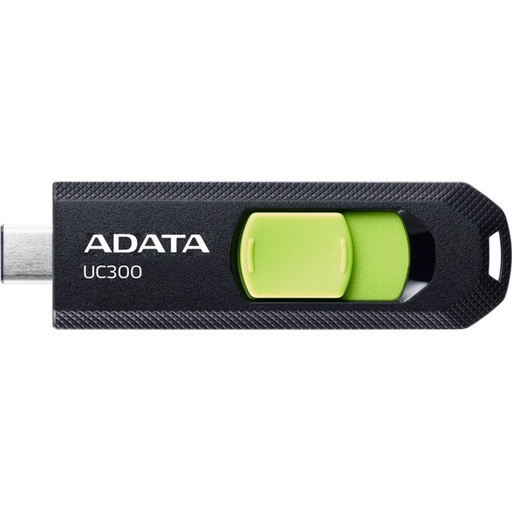 [ACHO-UC300-128G-RBK/GN] Memoria USB Adata UC300, 128GB, USB 3.2, Lectura 100 MB/s, Negro/Verde SKU: ACHO-UC300-128G-RBK/GN