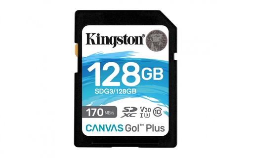 [SDG3/128GB] Memoria Flash Kingston Canvas Go! Plus, 128GB SDXC UHS-I Clase 10 SKU: SDG3/128GB