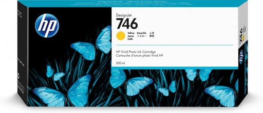 [P2V79A] HP 746 Amarillo Original Cartucho de Tinta HP746 HP DesignJet HD Pro 2 de 44" (2QX51E), HP DesignJet Z6 PostScript de 44 pulgadas (T8W16F) 300ml SKU: P2V79A