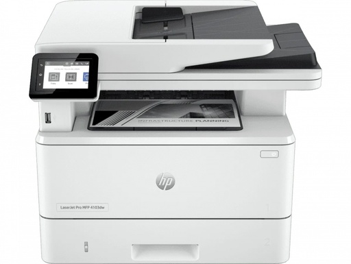 [2Z627A] Multifuncional HP LaserJet Pro 4103dw, Negro Láser, Inalámbrico, Impresora, Copiadora y Escaner 40ppm SKU: 2Z627A