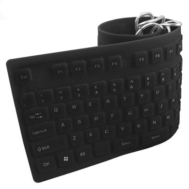 [801935] Teclado BRobotix Flexible 801935, Alámbrico, USB, Negro (Español) SKU: 801935