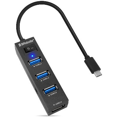 [6001189] BRobotix Docking Station 4 en 1 USB C, 4x USB 3.0, Negro SKU: 6001189