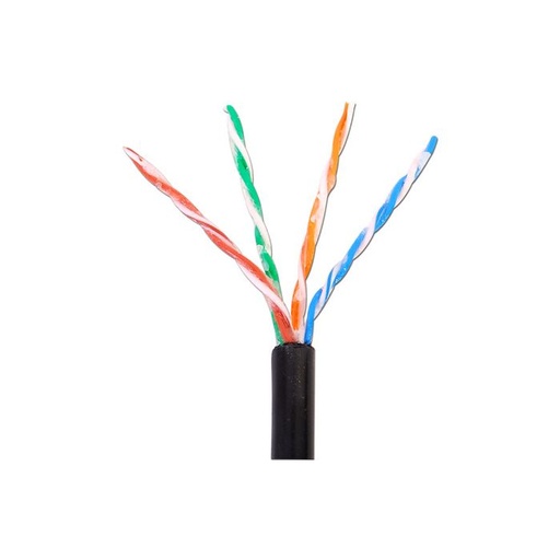 [66545742Metro] 1 Metro Cable Condumex Cat5e Exteriores UTP, Sólido, Negro SKU: 66545742Metro