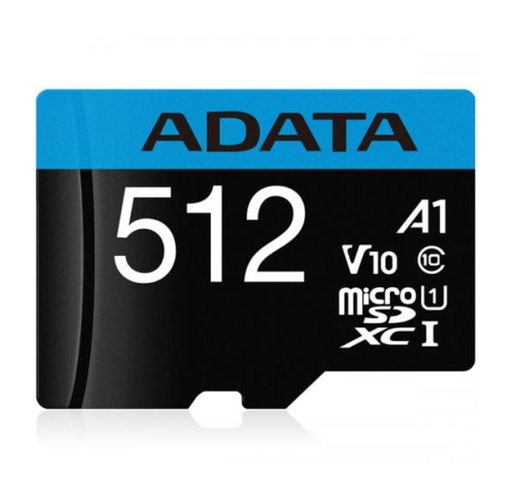 [AUSDX512GUICL10A1-RA1] Memoria Flash Adata Premier, 512GB MicroSDXC UHS-I Clase 10, con Adaptador SKU: AUSDX512GUICL10A1-RA1