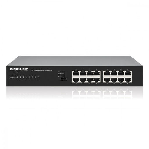 [561815] Switch Intellinet Gigabit Ethernet 561815, 16 Puertos 10/100/1000Mbps, 32 Gbit/s, 8.192 Entradas - No Administrable
SKU: 561815