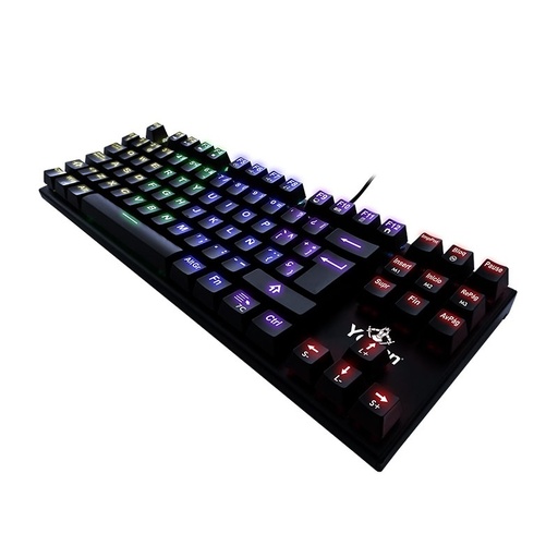 [YAT1806] Teclado Gamer Yeyian Spark Serie 2000 RGB, Teclado Mecánico, Outemu Red, Alámbrico, Negro (Español)
SKU: YAT1806