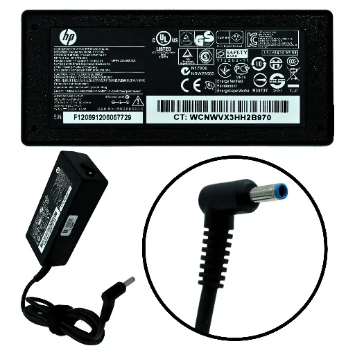 [AO-HP65W] AO-HP65W Adaptador Original 65W para HP 19.5V 3.33A Azul (4.5X3.0) L6 710412-001 SKU: AO-HP65W