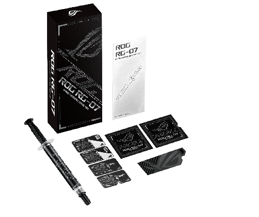 [ROG RG-07 KIT] Kit De Pasta Termica Asus Rog Rg-07 3.0g 2.5 W/m.k C/plantillas SKU: ROG RG-07 KIT 