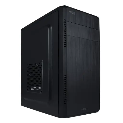 [AC-932547] Gabinete Acteck Kioto GI240, Mini Tower, Micro ATX/Mini-ITX, USB 2.0/USB 3.2, con Fuente de 500W, 1 Ventilador Instalado, Negro SKU: AC-932547