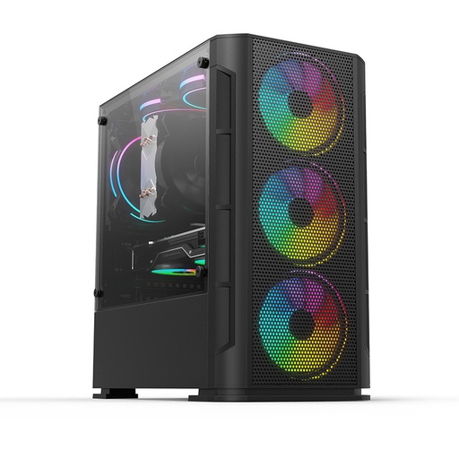 Gabinete Yeyian Haizen 2500 con Ventana, Midi-Tower, Micro ATX/Mini-ATX, USB 3.0, sin Fuente, Negro SKU: YCH-041520