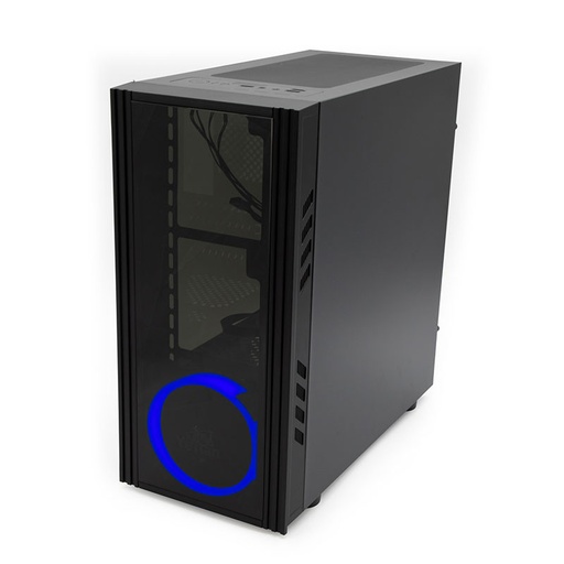 Gabinete Yeyian Kalt 1101 con Ventana LED Azul, Midi-Tower, Micro-ATX, USB 3.1, sin Fuente, Negro SKU: YNH-K1101