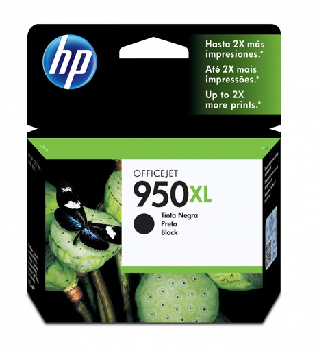 [CN045AL] HP 950XL Negro Original Cartucho de Tinta HP950XL HP Officejet Pro 251DW/276DW/8100/8600/8610/8620 53ml SKU:  CN045AL