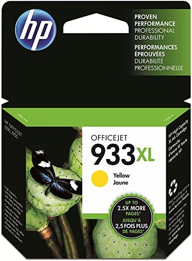 [CN056AL] HP 933XL Amarillo Original Cartucho de Tinta HP933XL HP OfficeJet 6100, 6600 series, HP OfficeJet Pro 6700, 7110, 7510, 7610, 7612 7000 Series 825Pag. 8.5ml. SKU: CN056AL