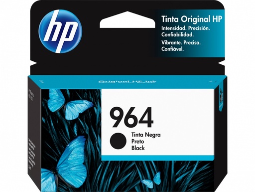 [3JA53AL] HP 964 Negro Original Cartucho de Tinta HP964 HP Officejet Pro  9010, 9020 26ml SKU: 3JA53AL