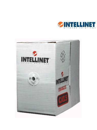 [704663] Intellinet Bobina de Cable Cat6 UTP, 305 Metros, Sólido, Gris CB-745 SKU: 704663