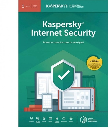 [KL1939ZDAFS] 1 Usuario Kaspersky Internet Security 1 Usuario, Licencia Digital 1 Año Antivirus  SKU: KL1939ZDAFS