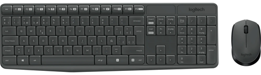 [920-007901] Kit de Teclado y Mouse Logitech MK235, Inalámbrico, USB, Negro (Español) KB-597 SKU: 920-007901