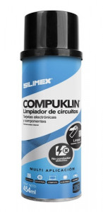 [COMPUKLIN] Limpiador Desengrasante Para Circuitos y Tarjetas Electrónicas en Aerosol (spray) Dielectrico, para Tarjetas Electrónicas y Circuitos Compuklin 454 ml SILIMEX CN-288 SKU: COMPUKLIN