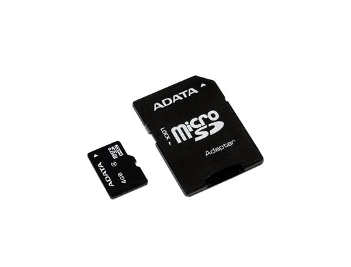 MEMORIA ADATA MICRO SDHC 4GB CLASE 4 C/A AUSDH4GCL4-RA1