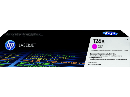 [CE313A] CE313A Magenta Original Toner 126A HP LaserJet Pro CP1025, CP1025NW, M175nw 1,000 Páginas SKU: CE313A