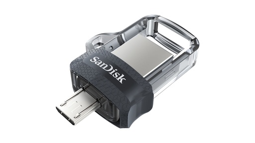 [SDDD3-016G-G46] Memoria USB SanDisk Ultra Dual Drive M3.0, 16GB, USB 3.0, Lectura 150MB/s, Gris SKU: SDDD3-016G-G46