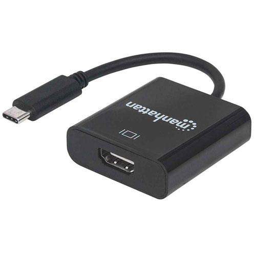 Manhattan Adaptador USB-C 3.1 Macho - HDMI Hembra, Negro SKU: 151788