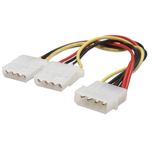 Manhattan Cable 4 Pin Molex Macho - 2 x 4-pin Molex Hembra, 20cm SKU: 301503